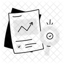 Relatorio De Analise Relatorio De Negocios Relatorio Grafico Ícone