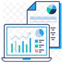 Relatorio Grafico On Line Relatorio Financeiro Relatorio Contabil Ícone