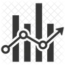Para Cima Crescimento Grafico Icon