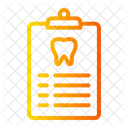 Relatorio Medico Dentes Odontologico Ícone