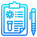 Relatorio Medico Laboratorio Ciencia Ícone