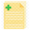 Relatório médico  Ícone