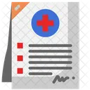 Relatório médico  Ícone