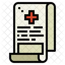 Relatório médico  Ícone