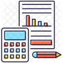 Relatorio De Orcamento Relatorio De Investimento Demonstracao Financeira Icon