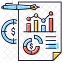 Relatorio De Orcamento Relatorio De Investimento Demonstracao Financeira Icon