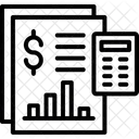 Relatório de orçamento  Ícone