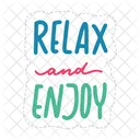 Relax And Enjoy Chill Out Relax Icon