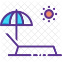 Relax Beach Pool Icon