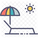 Relax Beach Pool Icon