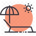 Relax Beach Pool Icon