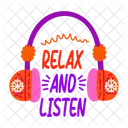 Relax Listen Headphones Icon