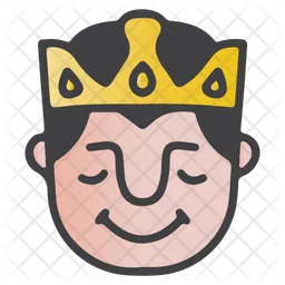 Relax King Emoji Icon