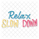 Relax slow down  Icon