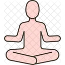 Relaxed Sitting Meditate Icon