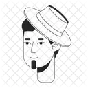Caucasian Man Man Hat アイコン