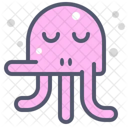 Relaxed octopus Emoji Icon