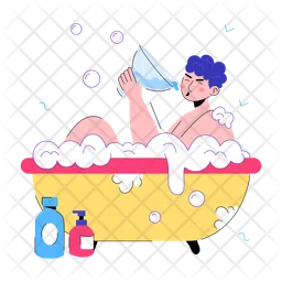 Relaxing Bath  Icon