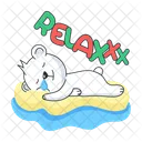 Relaxing Bear  Icon