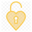 Unlock Release Heart Icon