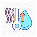 Release of water and heat  Icon