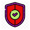 Reliability Protection Shield Icon