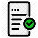 Reliable Data Check Mark Doc Icon
