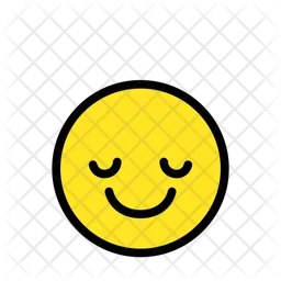 Relieved Face Emoji Icon