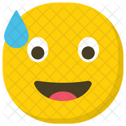 Relieved face emoji icon  download in flat style Relieved face emoji icon  download in flat style