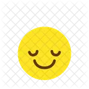 Relieved Smile Person Icon