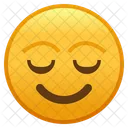 Relieved Face Emoji Emoticon Icon