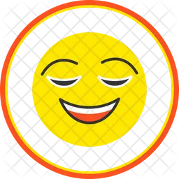 Relieved face Emoji Icon