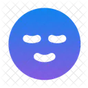 Relieved Face Emoticon Emoji Icon