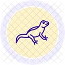 Agame Reptil Schuppig Symbol