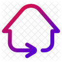 Relocation Real Estate Circular Arrows Icon