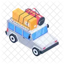 Car Luggage Relocation Car Relocation Vehicle Icon