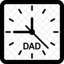 Relogio Horario Para A Familia Dia Dos Pais Ícone