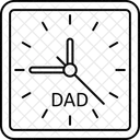 Relogio Horario Para A Familia Dia Dos Pais Ícone