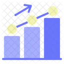 Gráfico de crescimento  Ícone