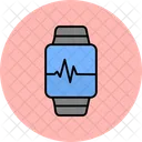 Relogio Grafico De Batimentos Cardiacos Smartwatch Icon