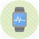 Relogio Grafico De Batimentos Cardiacos Smartwatch Icon