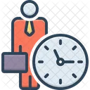 Relogio De Escritorio 24 Horas Por Dia O Tempo Esta Correndo Icon