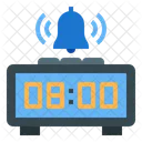 Relogio Digital Hora Alarme Campainha Data Calendario Ícone