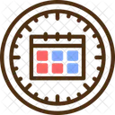Relogio E Calendario Hora Horario Ícone