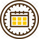 Relogio E Calendario Hora Horario Ícone