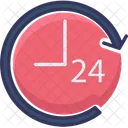 Reloj de 24 horas  Icono