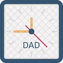 Reloj Tiempo En Familia Dia Del Padre Icon