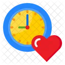 Reloj Tiempo De Amor Reloj Icono