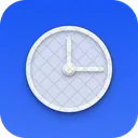 Reloj Neumorfismo Interfaz Icon