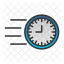 Reloj En El Sentido De Las Agujas Del Reloj Futuro Icon